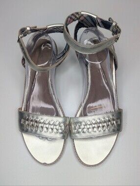 Sperry Seaport City Sandals With Ankle Strap Leather Gold Metallic Tan Size 12